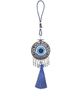 Hemobllo Evil Eye Hanging Ornament: Turkish Blue Alloy Tassels Protection Charm Decor Accessories...