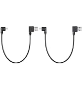 CERRXIAN 9Inch Mini USB Cable Combo Mini USB Right Angle &amp; Left Angle Male to USB Type A 2.0 Righ...