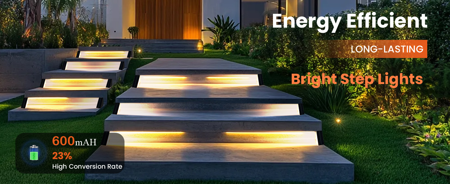solar powered stair lights