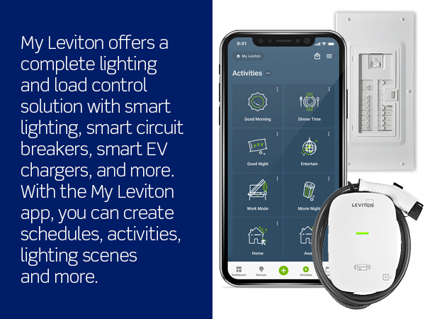 My Leviton offers a complete lighting and load control solution with smart lighting