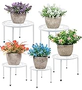 Metal Plant Stands 5-Pack,HAINARverS Heavy Duty Rustproof Iron Corner Flower Pot Stand Holder,Rou...