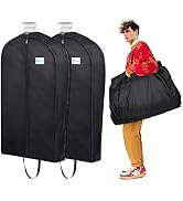 MISSLO Garment Bags for Travel Heavy Duty Moving Bags Large Capacity Hanging Clothes Bag for 20 S...