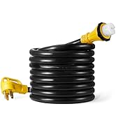 WYM world 50 Amp Generator Cord,15FT 50 Amp 4 Prong RV Extension Cord with Twist Lock,NEMA 14-50P...