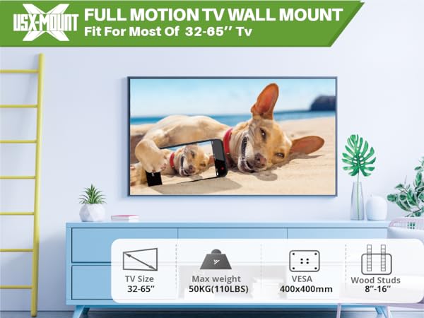USX MOUNT Full Motion Swivel/Tilt TV Bracket