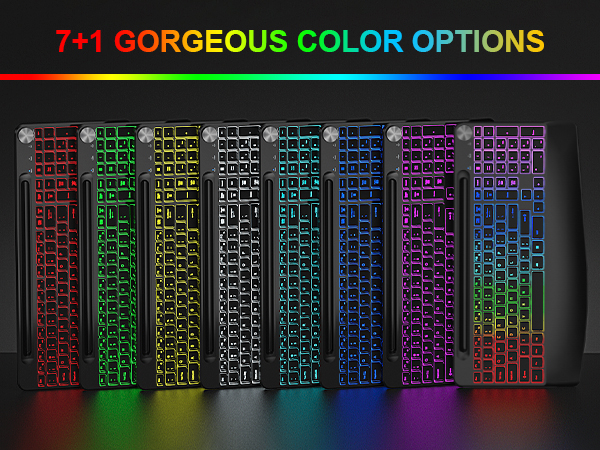 light up keyboard and mouse wireless