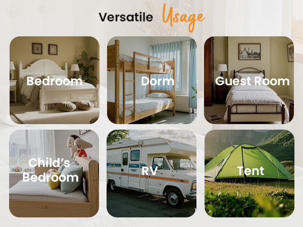 mattress pad for bedroom,guest room,dorm,rv