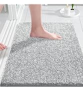 Yimobra Bathroom Rugs Non Slip Washable, Extra Soft Comfortable Bath Mat, Water Absorbent Thick F...