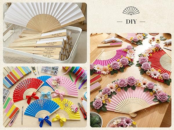 Paper Folding Hand Fans