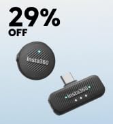 Insta360 Mic Air (1 TX + 1 RX), Noise Cancelling, 300m Range, Wireless Microphone for USB-C iPhon...