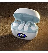 IHAO Clip Ear Sport Earbud Headphones Bluetooth 5.3 Open Earpiece, Clip On Ear Never Fall Out 80 ...