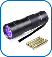 black light 21 led flashlight