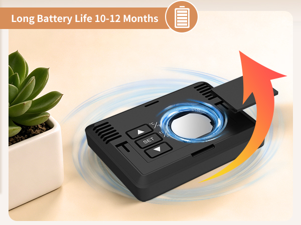 Long Battery Life 10-12 Months