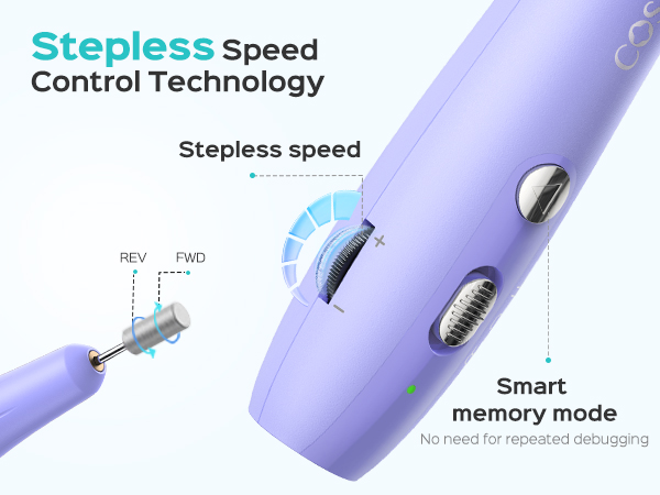 Electric Nail Drill Kit: Professional Stepless Speed Regulation