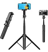COLORLIZARD 64'' Selfie Stick Tripod with Detachable Wireless Remote, Ultra Stable Extendable Cel...