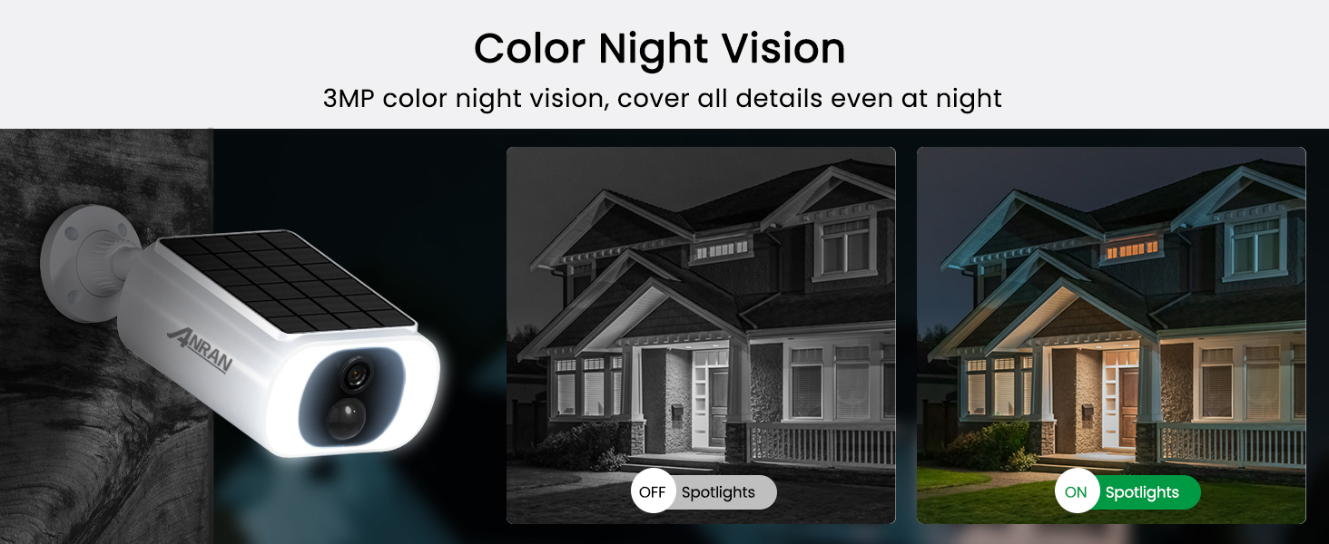 ANRAN 2K Cameras for Home Security Outside