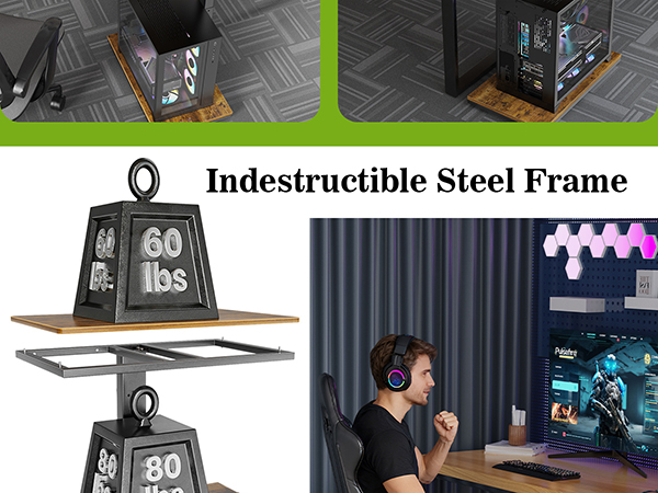 Computer Tower Stand with Wheels