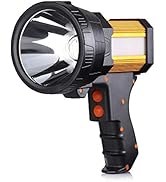 BUYSIGHT Rechargeable Spotlight,1000000 Lumens Spot Lights Hand held High lumens Large Flashlight...
