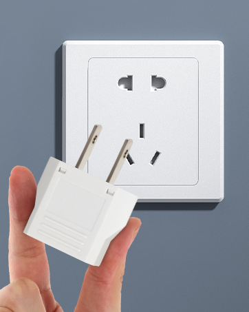 6 Pack Travel Adapter: European to US Outlet Plug Adapter (White)