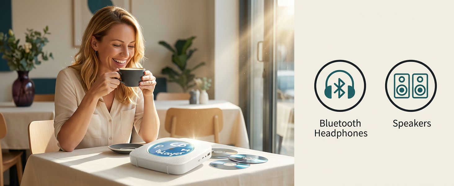 small cd player with speakers