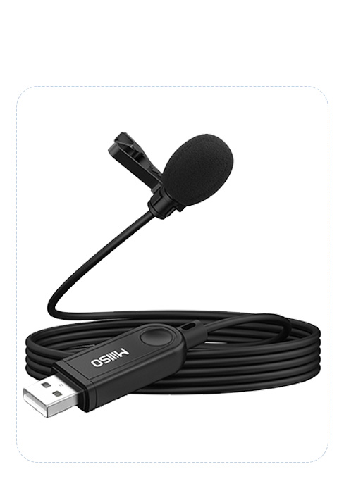 USB lavalier microphone for computer