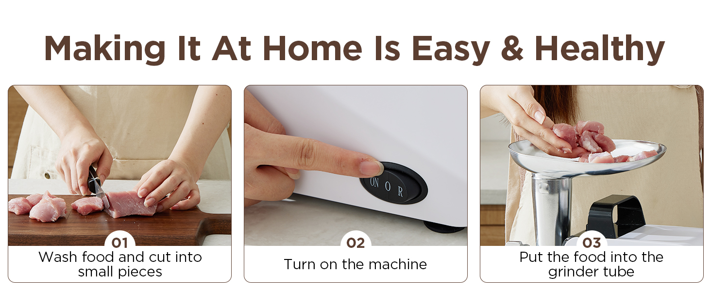 ALTRA LIFE electric meat grinder help you make food at home easy and healthy