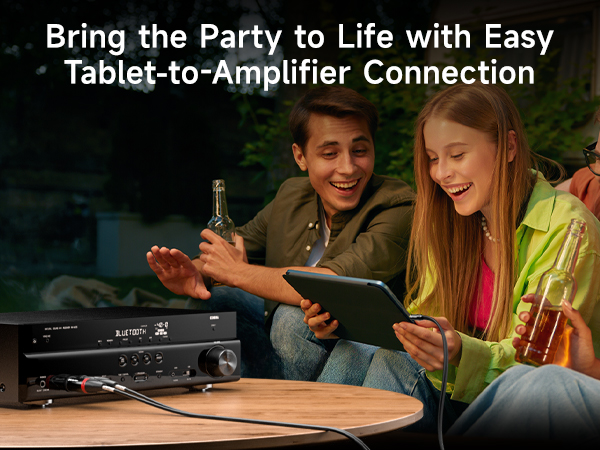 TRS to Dual 6.35mm TS Breakout Cable