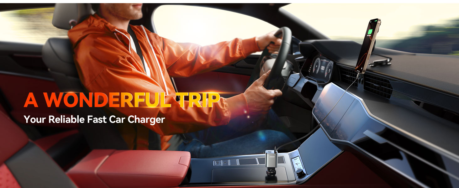 4 in 1 retractable car charger