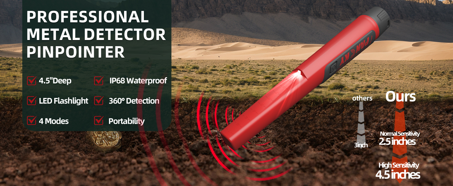 Maximum 4.5&amp;#34; detection distance