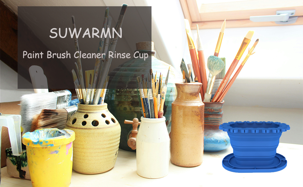 paint brush cleaner rinse cup
