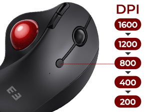 dpi adjustable ball mouse