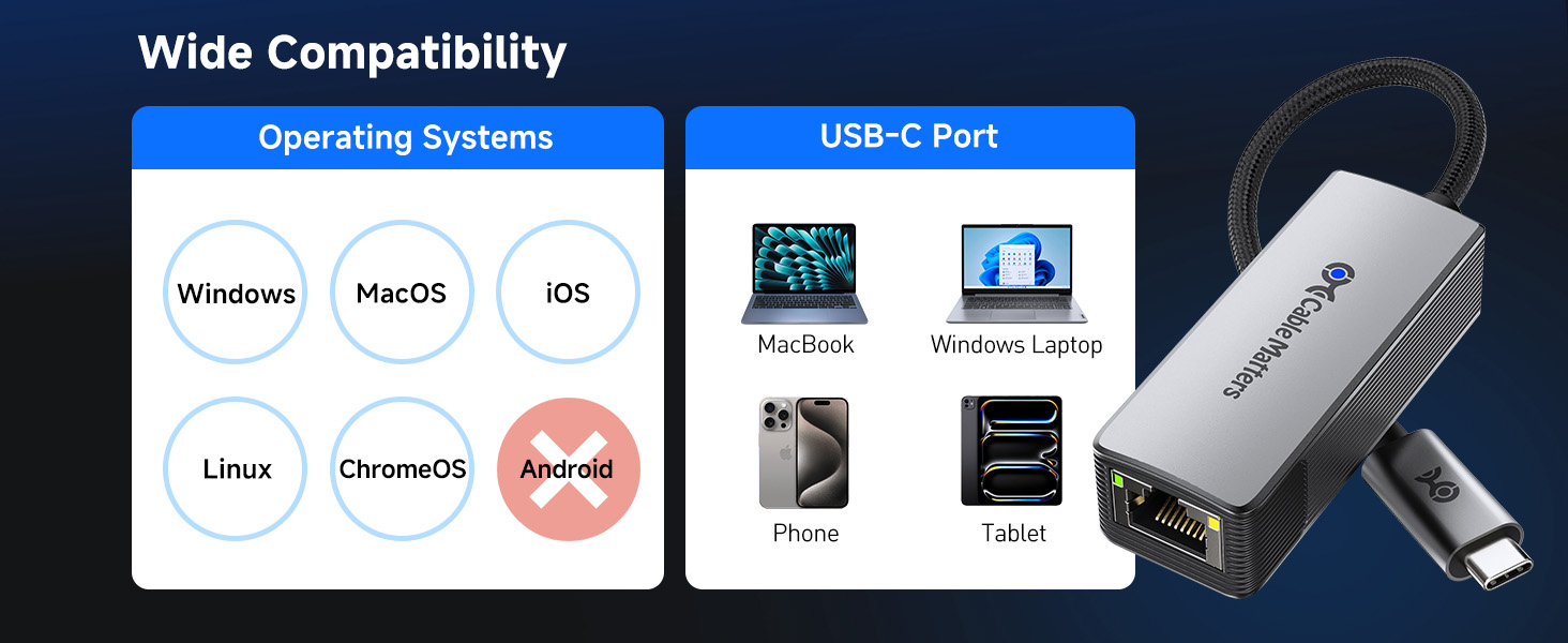 USB C to 10Gb Ethernet Adapter