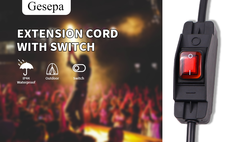 Extension cable with switch