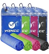YQXCC Microfiber Ice Towel for Neck, Soft Breathable Chilly Towel for Cooling, Yoga, Sports, Golf...