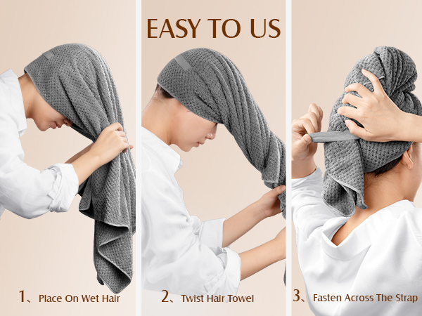 hair towel wrap for women hair plopping towel curly hair wrap