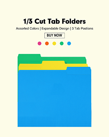 1/3 cut folder