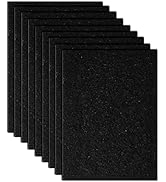 MEDUWEDU 9 Pcs Charcoal Filters Compatible with Cat Litter Box 4.5 x 6.5Inch, Replacement Activat...
