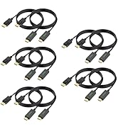UVOOI 4K DisplayPort to HDMI Cable 6FT 10-Pack, Display Port DP to HDMI Monitor Cable Uni-Directi...