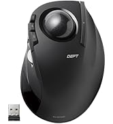 ELECOM DEFT Trackball Mouse, 2.4GHz Wireless, Finger Control, 8-Button Function with Smooth Track...