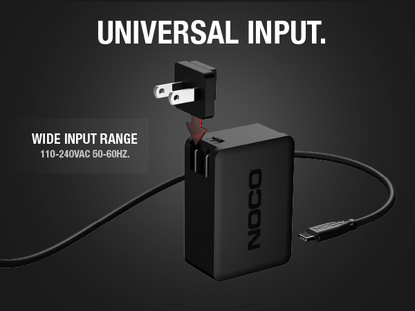 NOCO U65 65W Boost X USB-C Fast Charger for GBX45, GBX55, GBX75, &amp; GBX155 Jump Starters, and More