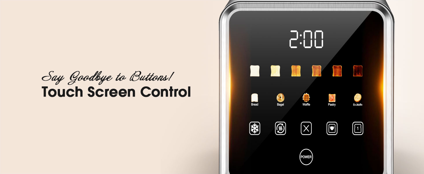 Touch Screen Toaster 2 Slice