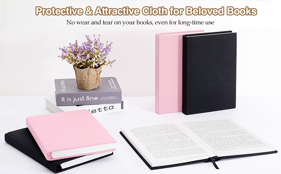 book cover, book sleeve, book cloth, stretchable book protector, reusable book covers for hardcover