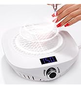Gellen Nail Dust Collector with LED Display, 4000RPM Powerful Suction Vacuum Fan with Reusable Fi...