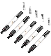PJERJZN Solar Fuse Holder Fuse Inline 30Amp 1000V Solar Fuse Solar Panel Fuse with Male and Femal...