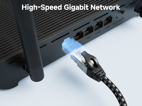 High-Performance USB C to Gigabit Ethernet Cable, Ideal for Streaming, Gaming, and Large File