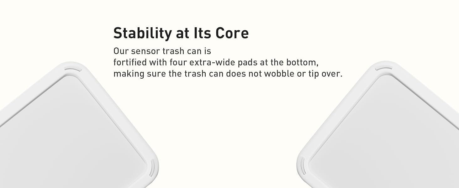 white bathroom trash can Stable