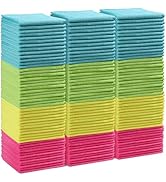 HOMEXCEL Microfiber Cleaning Cloth,150 Pack Cleaning Rags, Cleaning Towels with 4 Color Assorted,...