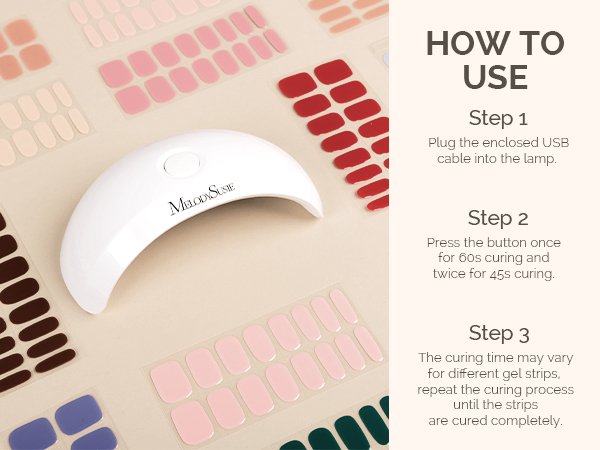 6W UV LED NAIL LAMP for Semi Cured Nail Strips