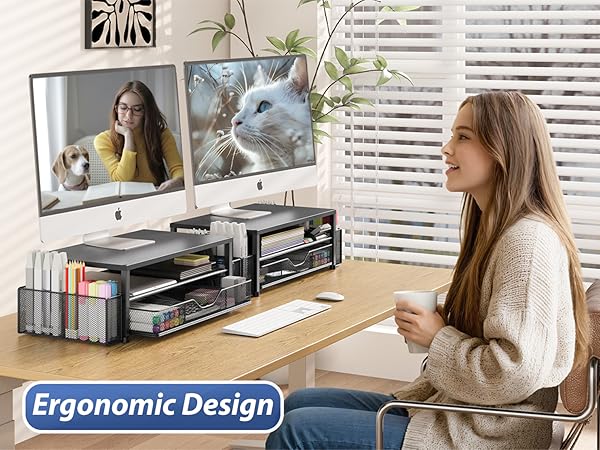 monitor stand for desk organizers and accessories computer stand riser office organization desktop 