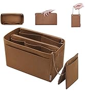 Purse Organizer, Purse Organizer Insert With 2 Metal Zipper, Bag Organizer With RFID Blocking Poc...