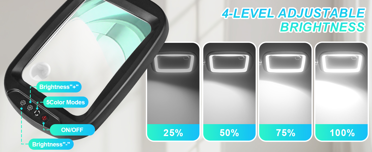 magnifier with clamp